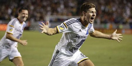Steven Gerrard scores on his MLS debut in LA Galaxy rout