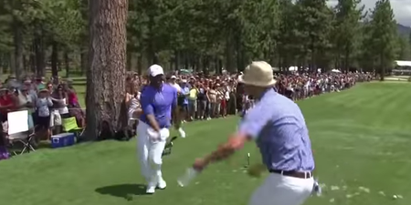 Fresh Prince star does Carlton dance in the tee box with Justin Timberlake (Video)