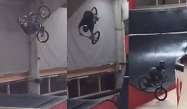 BMX supremo lands flip with a nose wheelie (Video)