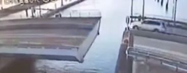 Dutch driver tries to jump this swing bridge…it doesn’t end well (Video)