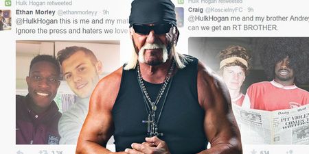 Hulk Hogan is brilliantly trolled by bored football fans (pics)
