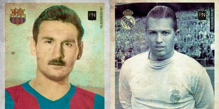 Spanish artists reimagine Messi and Ronaldo as olde-time players