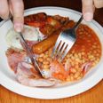 This is definitely one of the most unusual ways that you’ll see a fry-up served