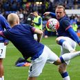 Wayne Rooney back in Everton blue for Duncan Ferguson’s testimonial