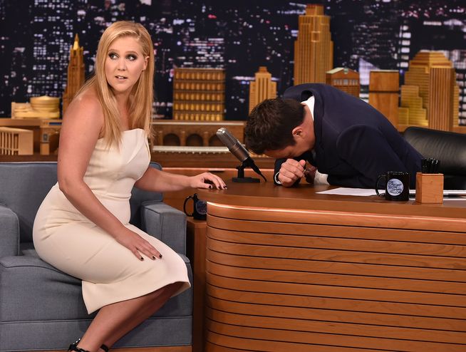 Amy Schumer Visits "The Tonight Show Starring Jimmy Fallon"