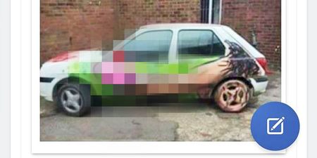 Car for sale after vandals spray seven-foot penis on it (NSFW)