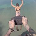 BASE jumper pierces parachute to his back before Thailand jump