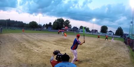 This home run has to be seen to be believed