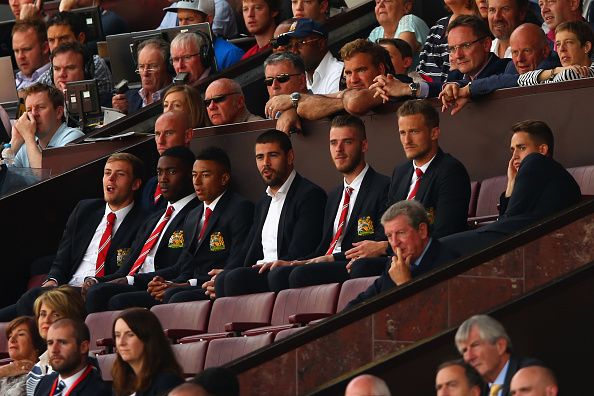 We were treated to the great sight of De Gea, Victor Valdes and Anders Lindegaard all sat in the stands while youngster Sam Johnstone took his place on the bench