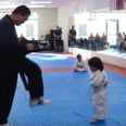 Tenacious taekwondo kid proves if at first you don’t succeed, try, try again…