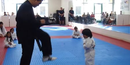 Tenacious taekwondo kid proves if at first you don’t succeed, try, try again…