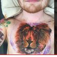 Ed Sheeran gets Cecil the lion etched across his chest…