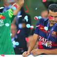 Pedro looks glum after winning Barca the Cup in perhaps his farewell game
