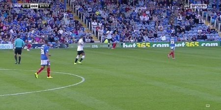 Strange camera angle makes Portsmouth v Derby unwatchable for many