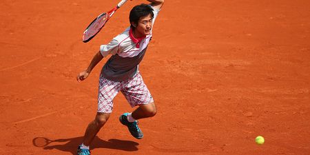 Teenage Japanese tennis player hits the shot of the century (Video)