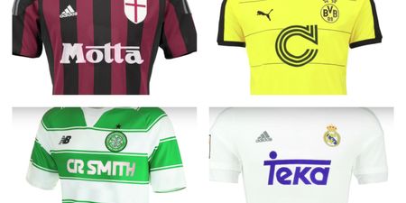 Video shows new European kits with old sponsors