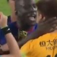 Demba Ba nearly kills a man yet escapes with yellow (video)