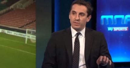 Gary Neville trolls Piers Morgan during Arsenal’s Chelsea defeat