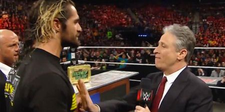 Jon Stewart lands his first post-Daily Show gig…in WWE