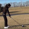 This 11-year-old girl puts some of us aspiring golfers to shame with this hole in one