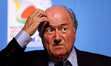 This has to be the strangest gift Sepp Blatter has ever received (Picture)