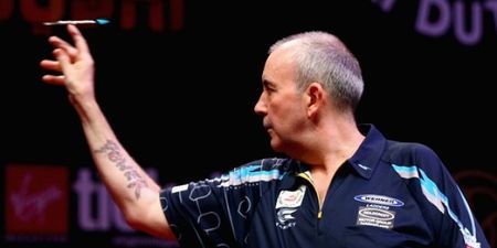 Phil Taylor racks up yet another nine-darter to make history (Video)