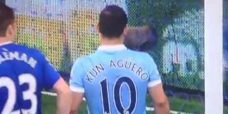 Classy Aguero prevents a corner to get medical help for a fan (Video)