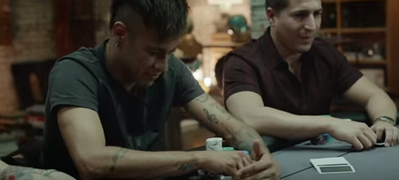 Neymar wins small fortune with a very rare poker hand