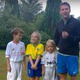 Michael Owen’s dizzy penalties with his kids show us a different side to the man (video)