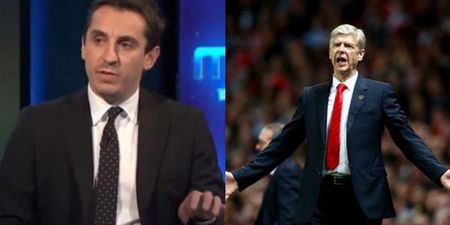 Arsene Wenger hits back at Gary Neville’s Arsenal criticism