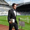 Newcastle player arrives for Arsenal game in style