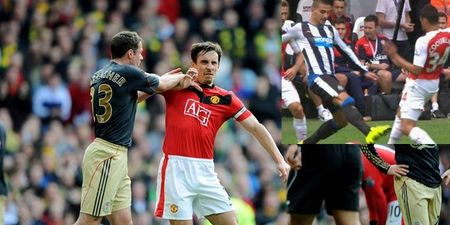 Gary Neville and Jamie Carragher hilariously argue about Aleksandar Mitrovic’s red card