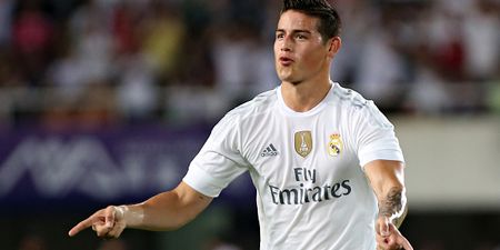 This freekick from Real Madrid’s James Rodriguez is an absolute corker (Video)