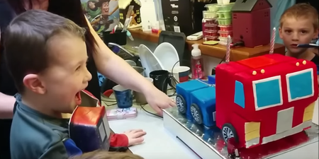 Is this Optimus Prime cake – that actually transforms – the coolest birthday cake of all time? (Video)