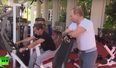 Vladimir Putin’s comical gym workout involves a no sweat circuit followed by steak (Video)