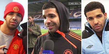 Drake ‘shows off’ his football skills with woeful effort at goal (Video)