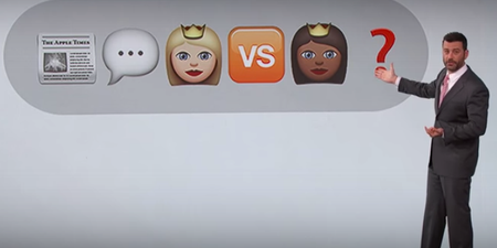 Watch Jimmy Kimmel explain the Miley Cyrus v Nicki Minaj row using emojis