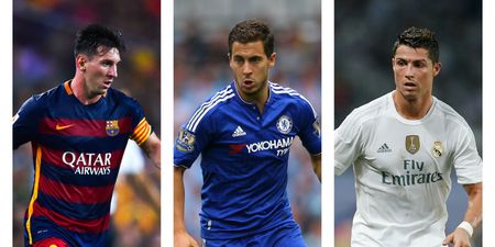Eden Hazard doubts he’ll reach the same levels as Lionel Messi and Cristiano Ronaldo