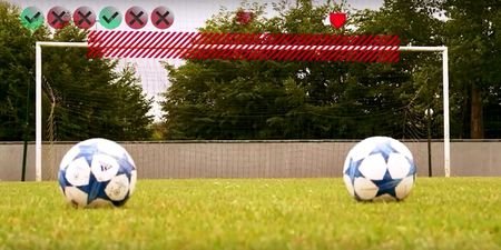 Premier League star attempts special version of the crossbar challenge