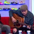 QPR striker Charlie Austin looks so awkward as Pete Doherty sings him this bizarre Soccer AM tribute (Video)