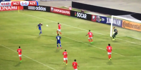 Watch Malta’s goalkeeper pull off an unreal save in Euro 2016 qualifier