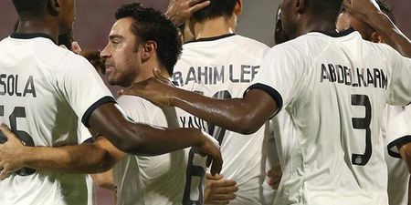 Watch Xavi score on his debut for Qatari club Al-Sadd