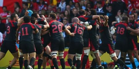 Brilliant scenes as Georgia claim Tongan scalp at Rugby World Cup (Video)