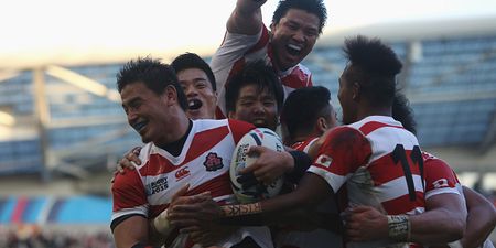 The moment Japan secured a famous victory over South Africa (Video)