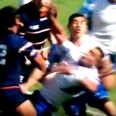 Samoan centre smashed by USA man after 28 seconds of World Cup clash (Video)