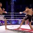 This graphic footage of a fighter snapping his leg is extremely difficult to watch