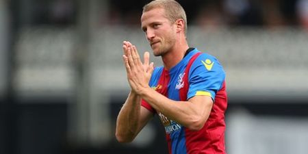 Crystal Palace defender Brede Hangeland spotted catching the train after League Cup tie (Pics)
