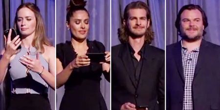 Emily Blunt, Salma Hayek, Andrew Garfield and Jack Black read out their mean tweets (Video)
