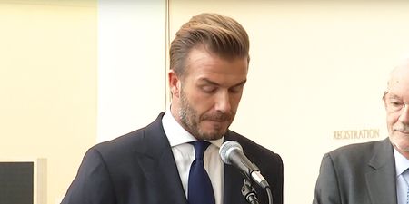 A clearly emotional David Beckham speaks out about child poverty (Video)