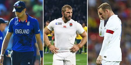 The damning pattern of England’s three national sports